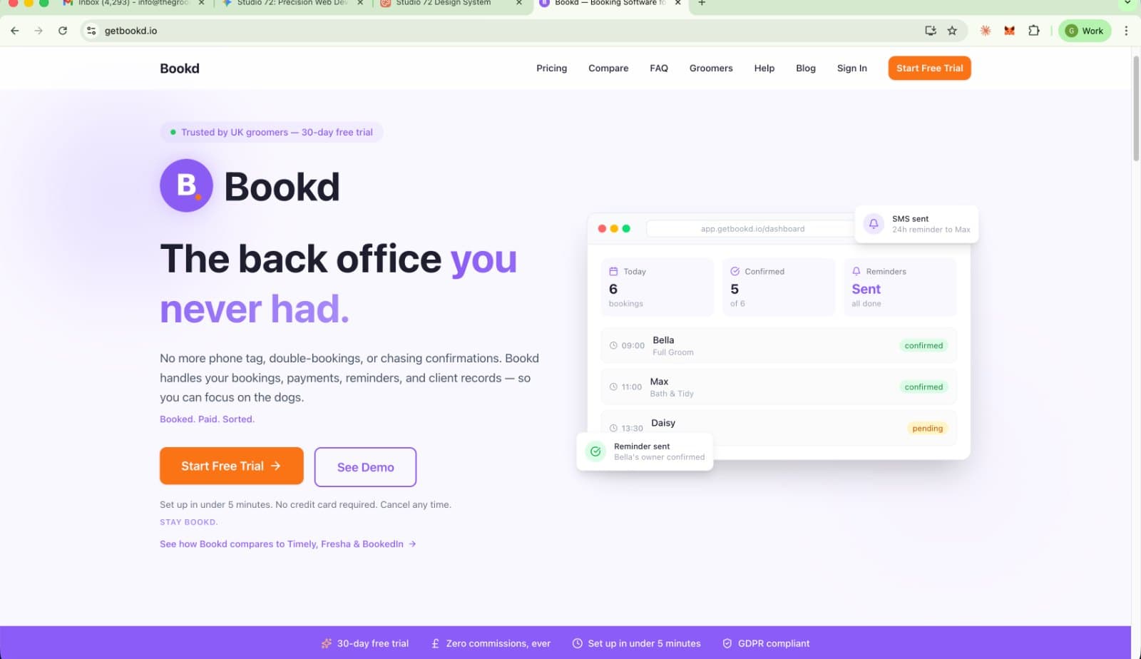 Bookd — SaaS booking platform